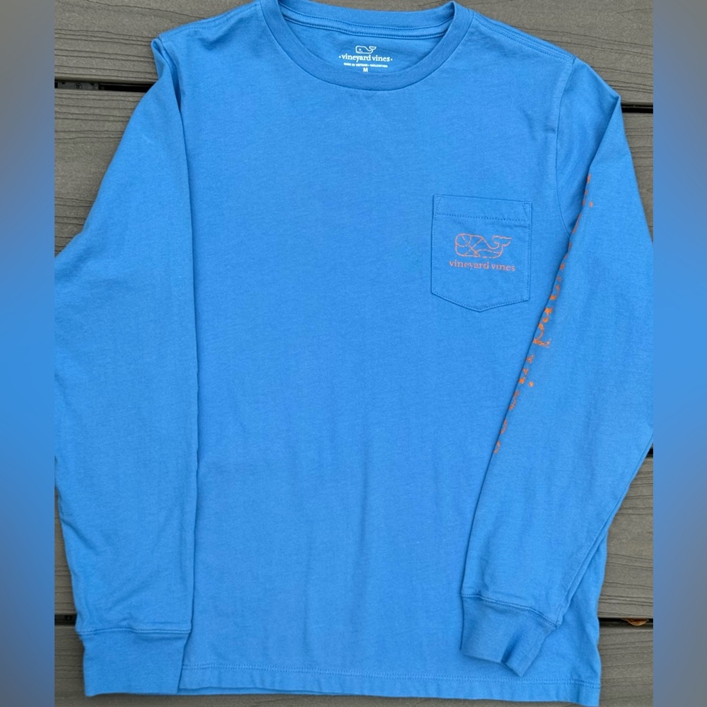 Kid’s Vineyard Vines Blue Long Sleeve Tee